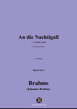 Brahms-An die Nachtigall,in G Major
