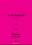 Brahms-An die Nachtigall,in E Major