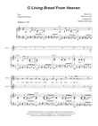 O Living Bread From Heaven (2-part choir)