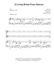 O Living Bread From Heaven (SATB)
