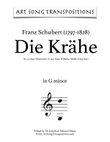 SCHUBERT: Die Krähe, D. 911 no. 15 (transposed to G minor)