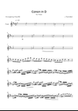 Canon in D - Solo Flute in D Major