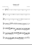 Canon in D - Solo Clarinet in D Major