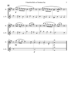 I Heard The Bells On Christmas Day Flute Duet scores gallery preview page 3
