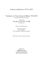 Variations on La ci darem la Mano, WoO. 28 Woodwind Trio scores gallery preview page 3