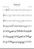 Canon in D - Solo Trumpet in D Major