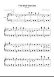 The Blue Danube - Solo Piano in A Major