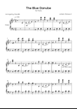 The Blue Danube - Solo Piano in Bb Major