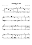 The Blue Danube - Solo Piano in C Major
