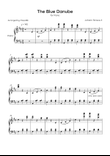 The Blue Danube - Solo Piano in D Major