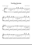 The Blue Danube - Solo Piano in G Major