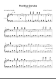 The Blue Danube - Solo Piano in E Major