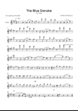 The Blue Danube - Solo Flute in A Major
