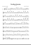 The Blue Danube - Solo Flute in Bb Major