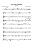 The Blue Danube - Solo Flute in D Major