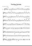 The Blue Danube - Solo Flute in E Major