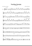 The Blue Danube - Solo Flute in F Major