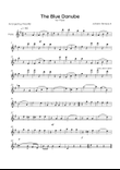 The Blue Danube - Solo Flute in G Major