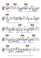 Dancing In The Dark Piano scores gallery preview page 4