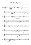 The Blue Danube - Solo Trumpet in F Major