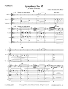 Symphony No. 15 Full Score - Score Only Chamber Music scores gallery preview page 5