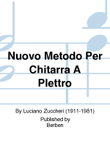 Nuovo Metodo Per Chitarra A Plettro