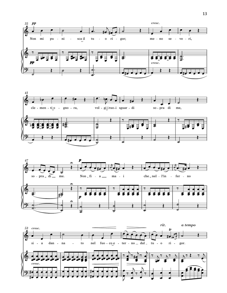 Pieta, Signore! (Medium Low Voice) Medium Voice - Digital Sheet Music page 2