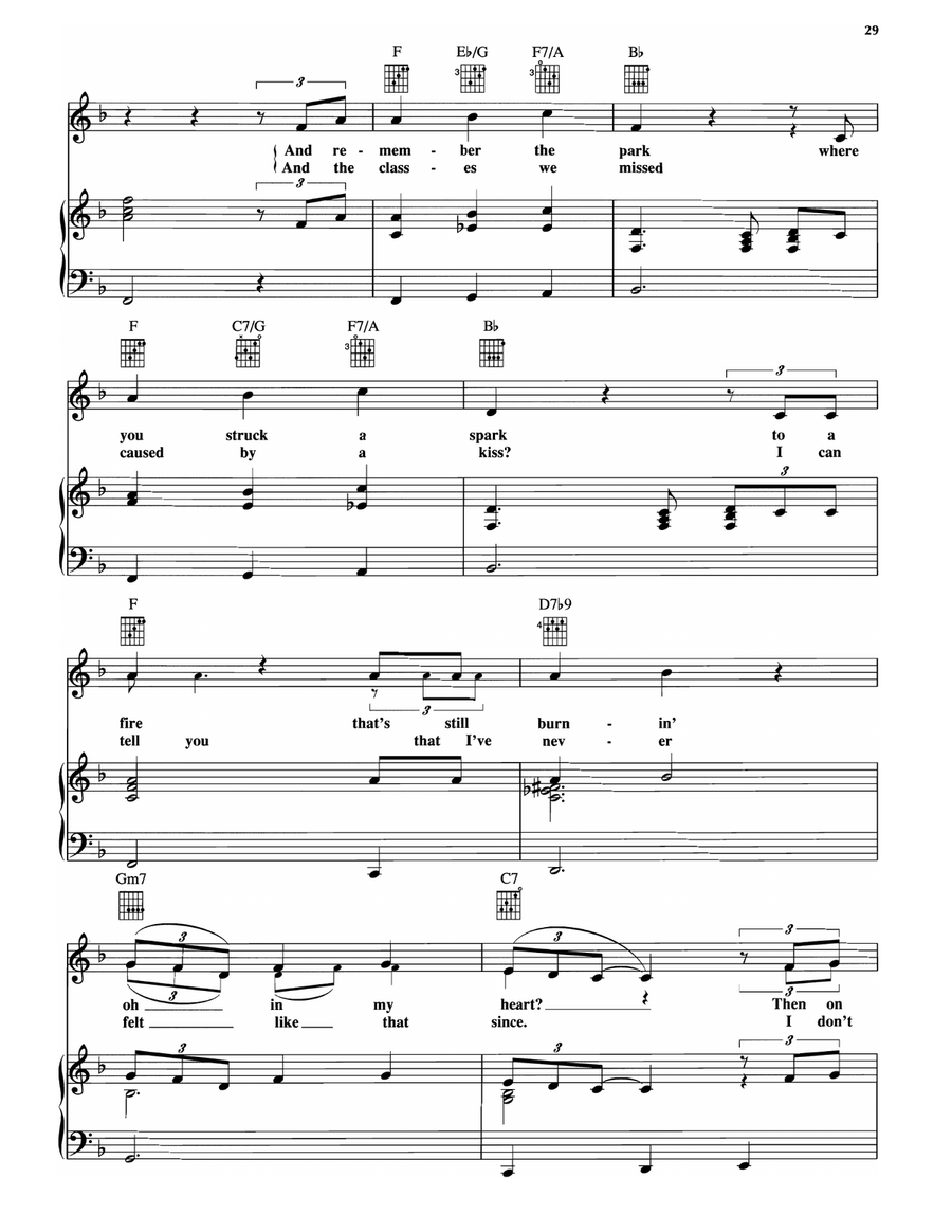 I Wonder Do You Think Of Me Piano, Vocal, Guitar scores gallery preview page 3