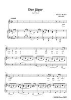 Brahms-Der jager,in C Major Piano, Vocal scores gallery preview page 3