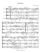 Träumerei by Robert Schumann String Quartet scores gallery preview page 4
