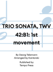 TRIO SONATA, TWV 42:B1: 1st movement
