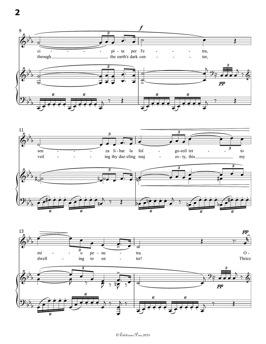 Re dellabisso, affrettati, by Giuseppe Verdi, in c minor by Giuseppe Verdi Piano, Vocal - Digital Sheet Music page 4