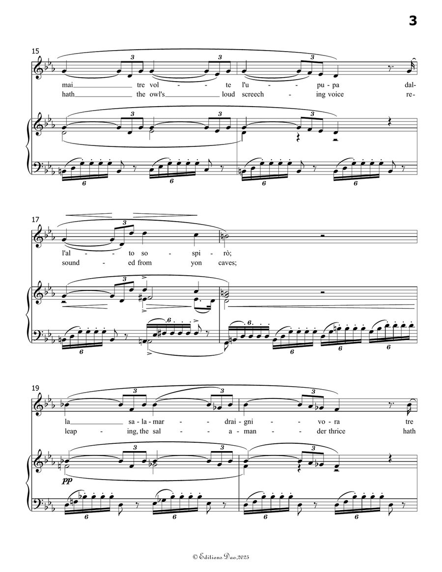Re dellabisso, affrettati, by Giuseppe Verdi, in c minor by Giuseppe Verdi Piano, Vocal - Digital Sheet Music page 5
