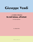 Re dellabisso, affrettati, by Giuseppe Verdi, in c sharp minor