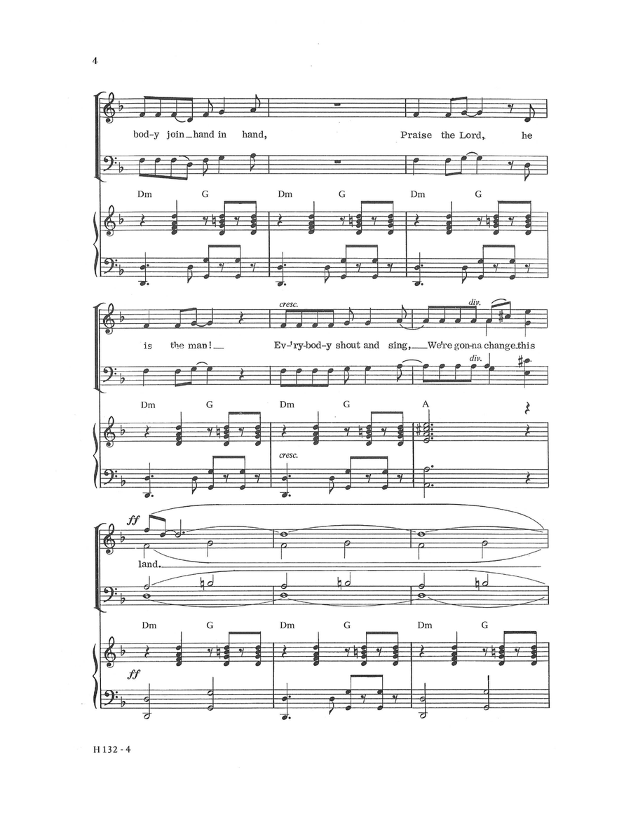 What the World Needs Today Choir - Digital Sheet Music page 4