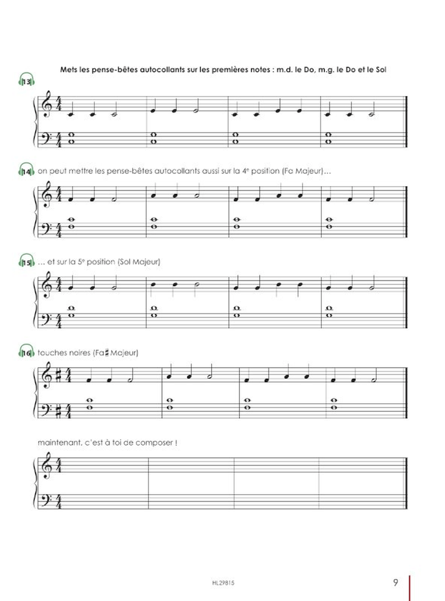 Le Piano en rythme Piano Method - Sheet Music page 7