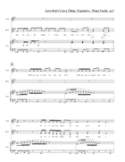 Medley: Love Don't Cost A Thing with Expensive SSA scores gallery preview page 4