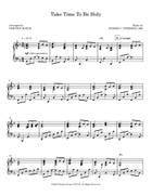 Take Time To Be Holy Piano Solo scores gallery preview page 3