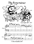 The Entertainer Beginner Piano Sheet Music Combo Piano Method scores gallery preview page 4