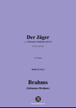 Brahms-Der Jager,in G Major