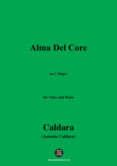 Caldara-Alma Del Core,in C Major