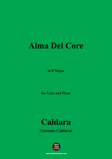 Caldara-Alma Del Core,in B Major