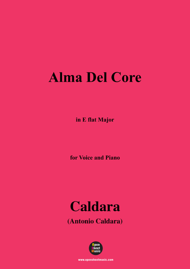 Caldara-Alma Del Core,in E flat Major