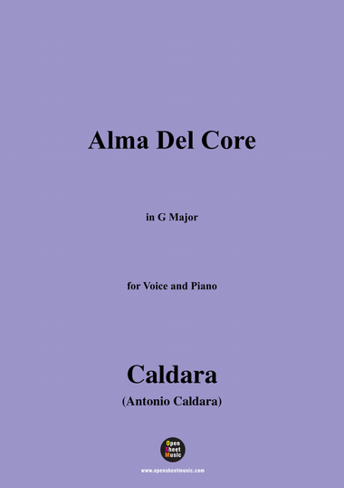 Caldara-Alma Del Core,in G Major