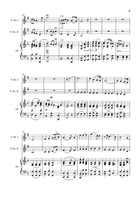 G. F. Händel – Largo from Xerxes, T. Sax. Duet and Piano. Score and Parts. Woodwind Duet scores gallery preview page 3