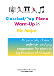 Classical/Pop Piano Warm-Up in Bb Major