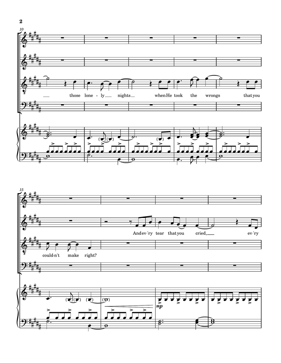 A Thousand Times 4-Part - Digital Sheet Music page 3