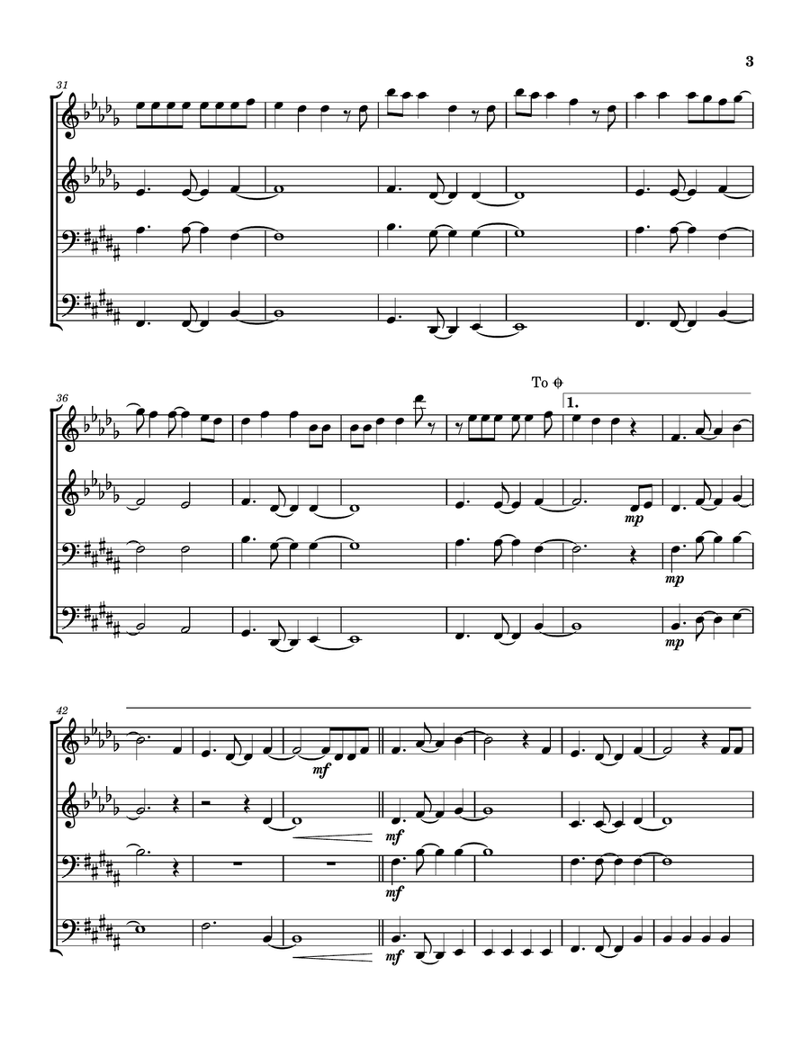 A Thousand Times Brass Quartet - Digital Sheet Music page 4