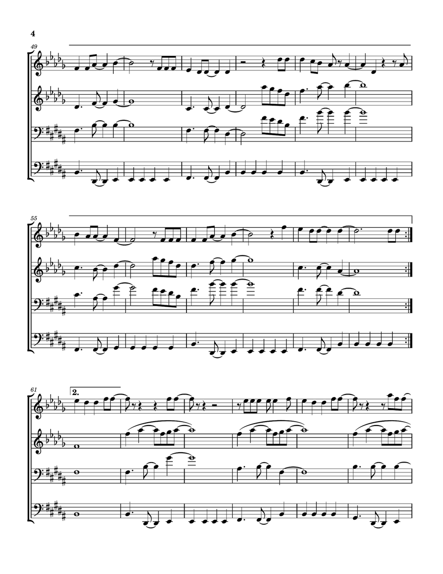 A Thousand Times Brass Quartet - Digital Sheet Music page 5