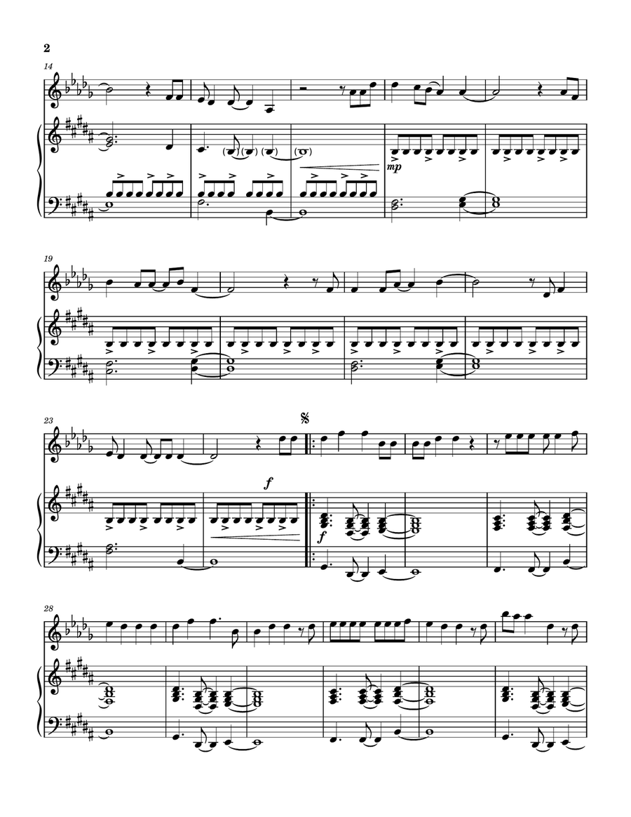 A Thousand Times B-Flat Trumpet - Digital Sheet Music page 3